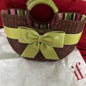 Isabella Fiore wicker handbag